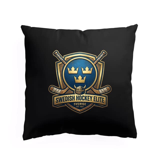 Polštář Královský Hokejový Odznak Swedish Hockey Elite