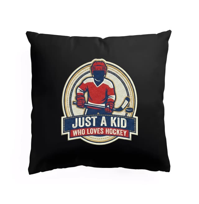 Polštář Just A Kid Malý Hokejový Hrdina Který Miluje Puk A Led
