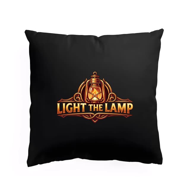 Polštář Zářivá Zlatá Lucerna Light The Lamp Pro Dobrodružství Noci