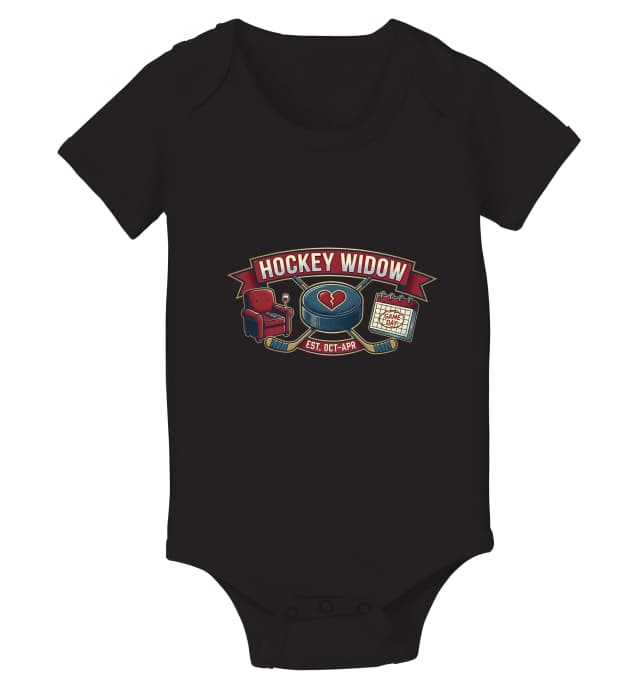 Dětské body Hockey Widow Královna Gauče Vína A Game Day Rituálů