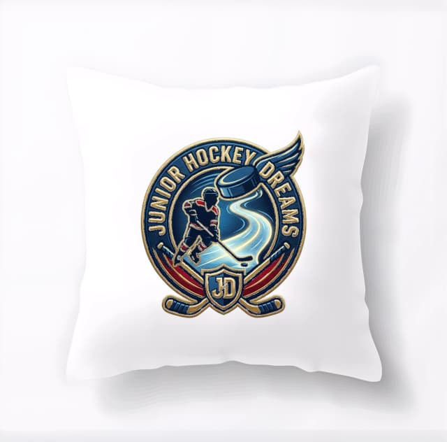 Polštář Hokejové Sny Juniorů Junior Hockey Dreams  Cesta Budoucích Šampionů