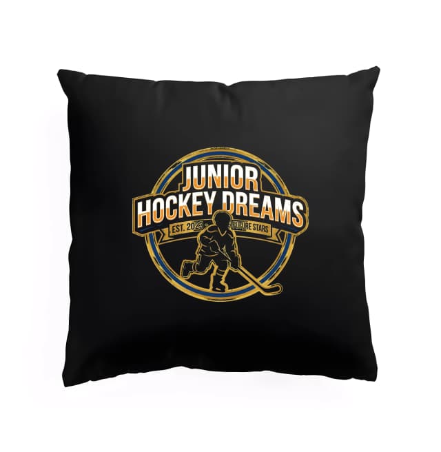Polštář Junior Hockey Dreams  Mládežnické Hokejové Sny A Budoucí Hvězdy
