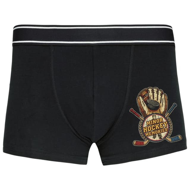 Boxerky Vzpomínky Z Dětství Minor Hockey Memories V Retro Stylu