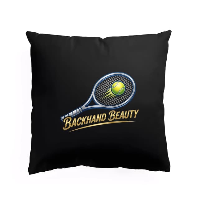 Polštář Zářivý Backhand Beauty Tenisová Elegance A Síla Na Hřišti