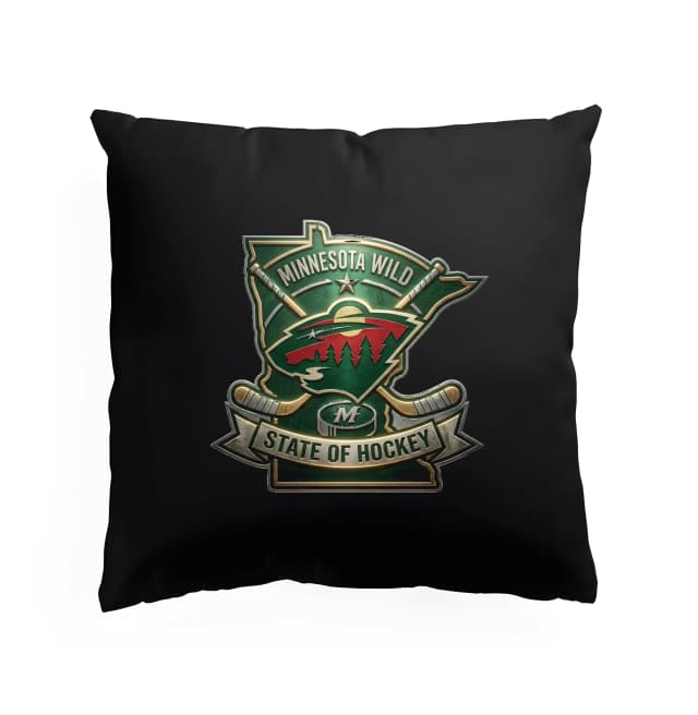 Polštář Minnesota Wild State Of Hockey Lesní Síla Hrdost A Severní Duše