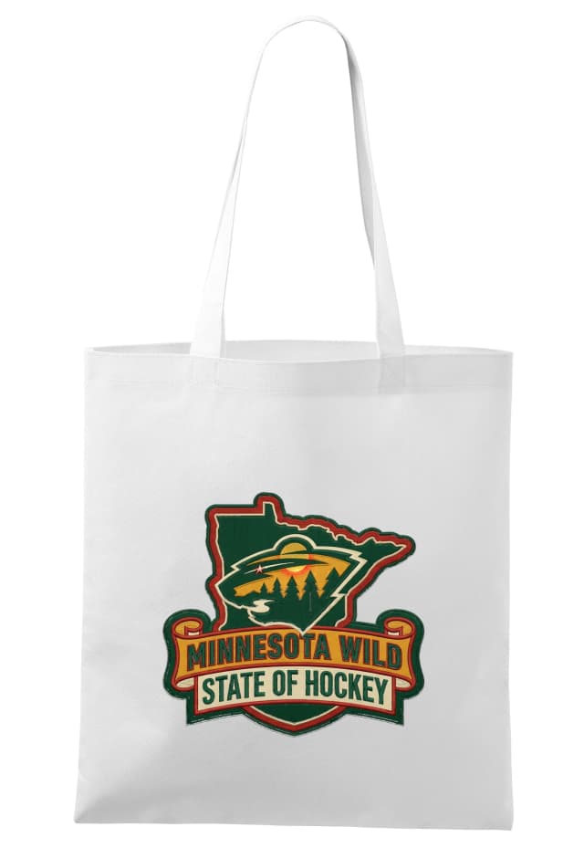 Nákupní taška Minnesota Wild State Of Hockey Severská Divočina Lesov A Hokejová Hrdost
