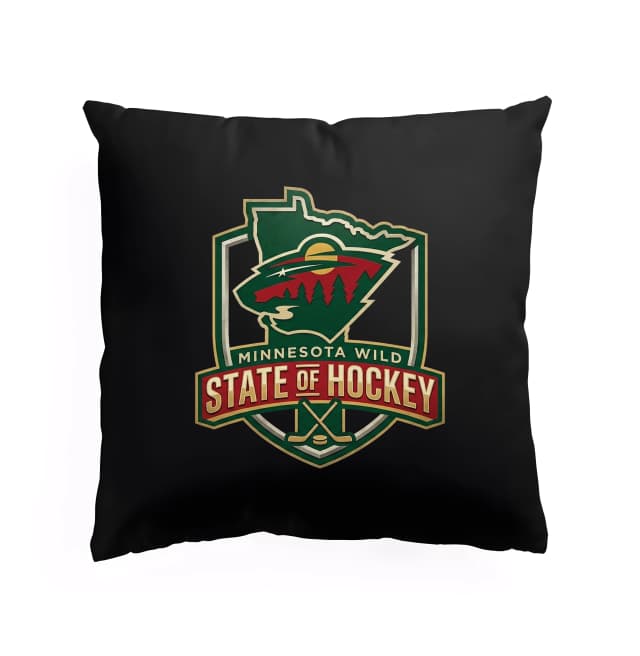 Polštář Minnesota Wild State Of Hockey Srdce Minnesoty Divoký Hokej A Lesní Tradice