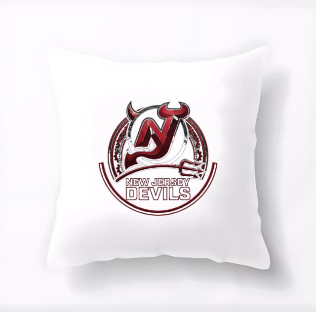 Polštář New Jersey Devils Pekelný Emblém S Trojzubcem A Řetězem