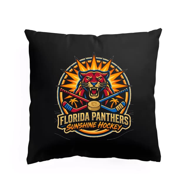 Polštář Florida Panthers Sunshine Hockey  Sluneční Panter Síla Palmy A Vášně