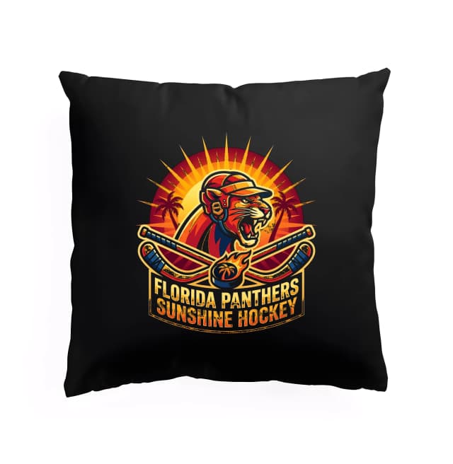 Polštář Florida Panthers Tropické Sluneční Hokejové Panterské Logo