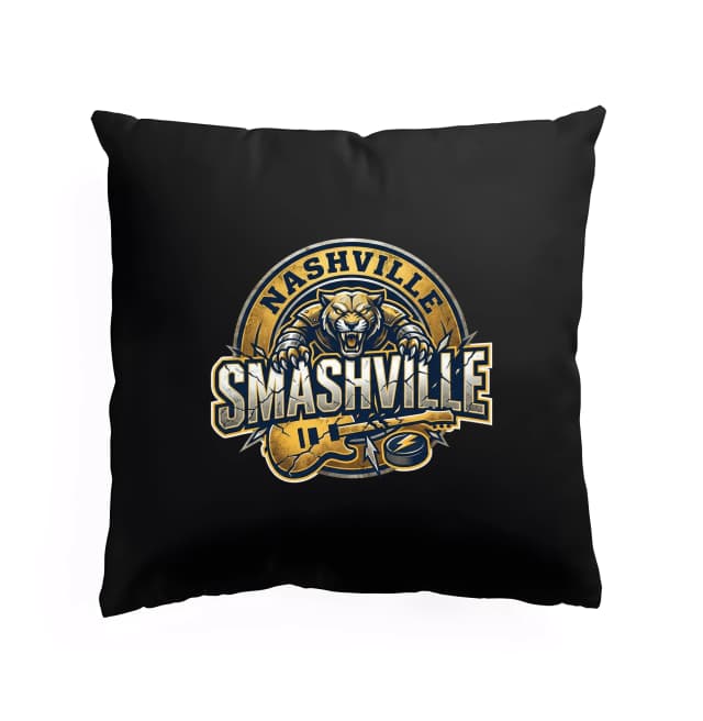 Polštář Nashville Smashville Hřmot Šelem A Drtivá Síla Kytar A Hokeje