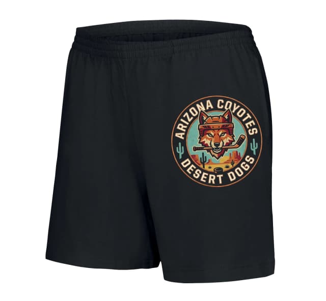 Dámské šortky Arizona Coyotes Pouštní Psi Retro Emblém Divokého Jihozápadu