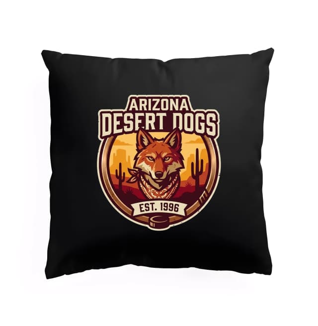 Polštář Arizona Desert Dogs Pouštní Kojot Síla Západu