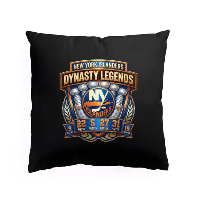 Polštář New York Islanders Dynasty Legends Věčná Mistrovská Éra 19801983