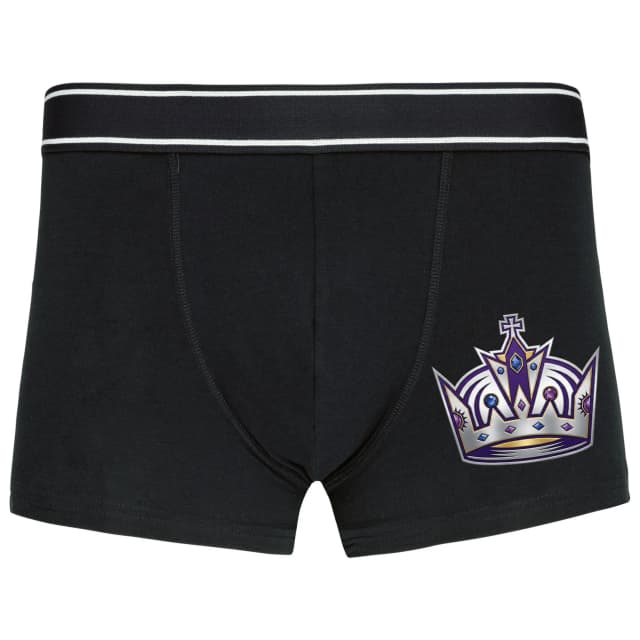 Boxerky Královská Koruna Los Angeles Kings Ve Fialovostříbrném Lesku