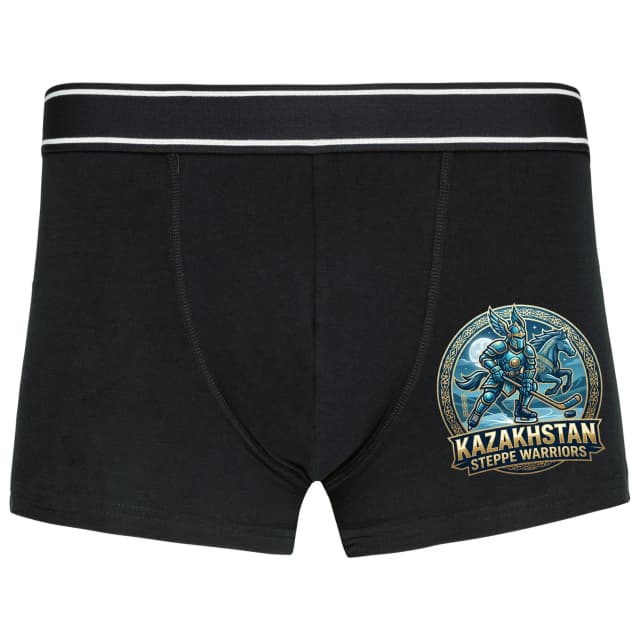 Boxerky Kazakhstan Noční Stepní Válečníci  Kůň A Rytíř Na Ledě