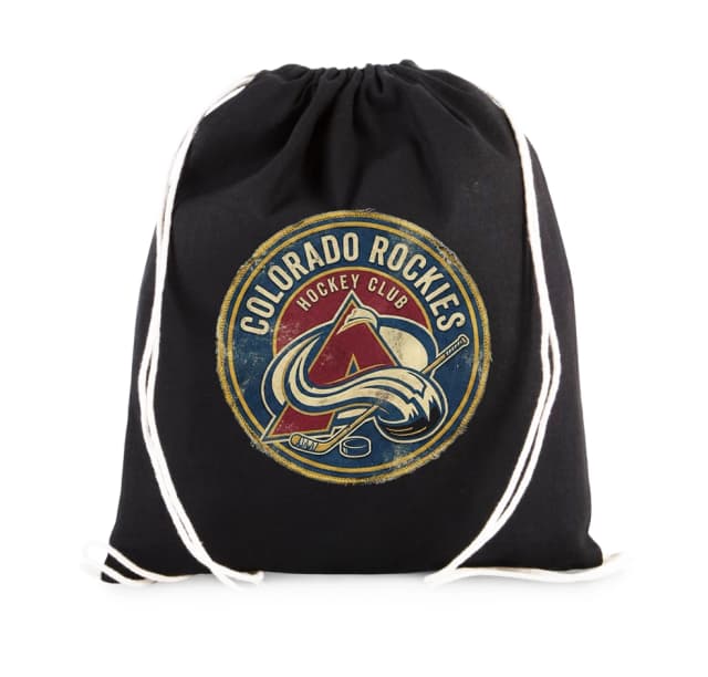 Vak na záda Retro Hokejový Odznak Colorado Rockies Ikonická Horská Legenda Vintage Stylu