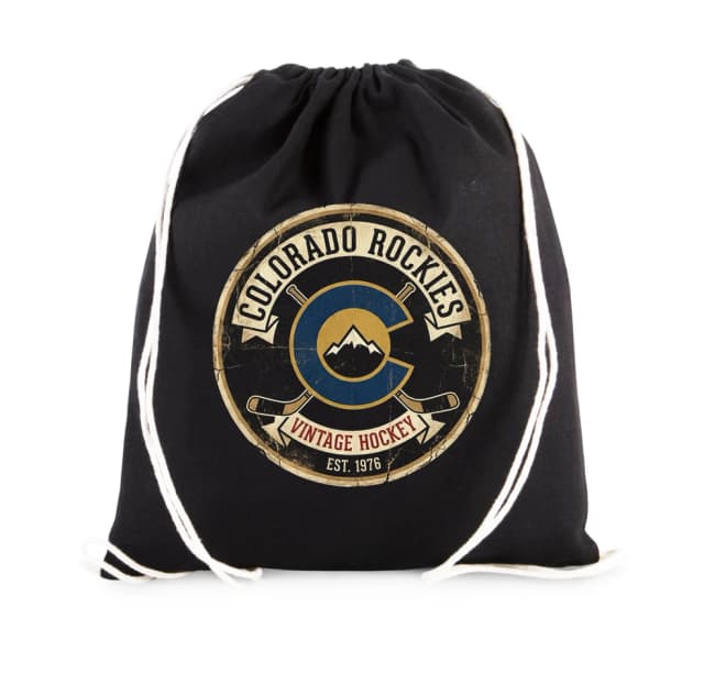Vak na záda Retro Emblém Colorado Rockies Vintage Hockey Horská Legenda V Roztrhaném Stylu