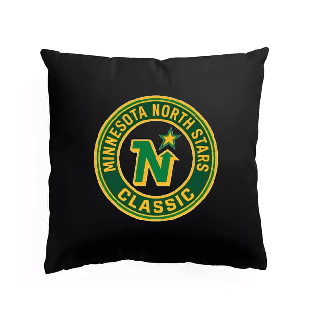 Polštář Kultovní Retro Logo Minnesota North Stars Classic Zelenozlatá Hokejová Klasika