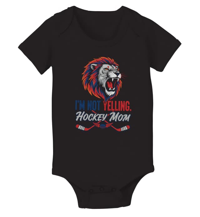 Dětské body Lví Řev Hockey Mom Hrdé Fandění Na Ledě