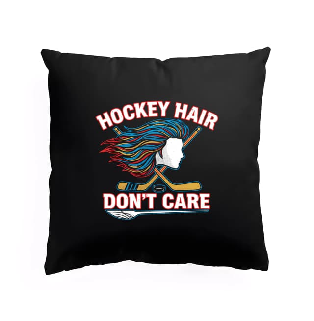 Polštář Hockey Hair Dont Care Divoké Hokejové Vlasy Bez Starostí