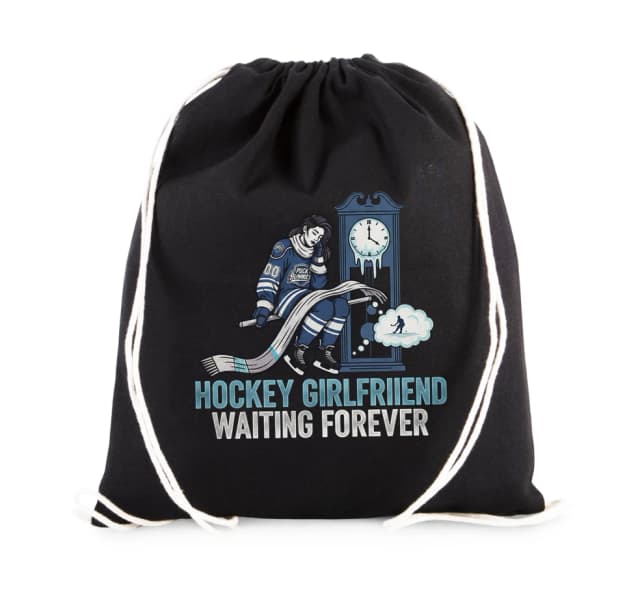 Vak na záda Zmrzlý Čas Čekání Hockey Girlfriend Trpělivá Hokejová Duše Ve Šále