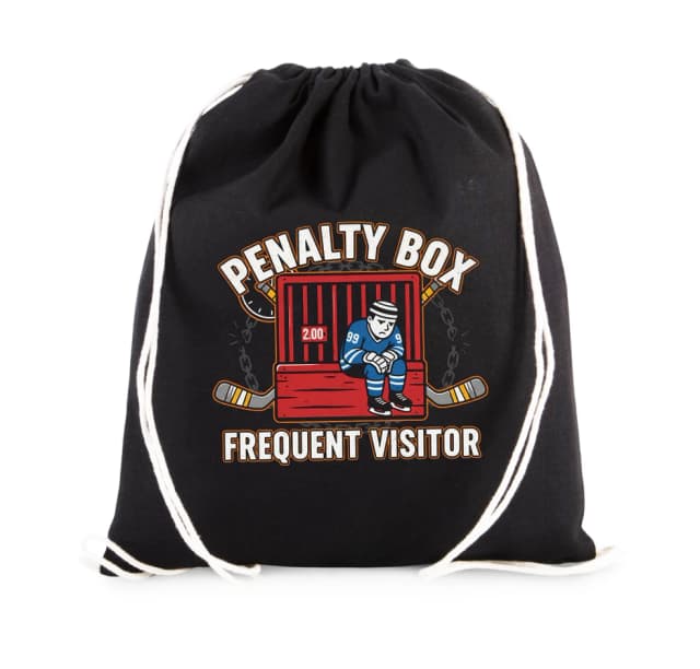 Vak na záda Penalty Box Častý Návštěvník Hokejové Trestné Lavice A Rebel