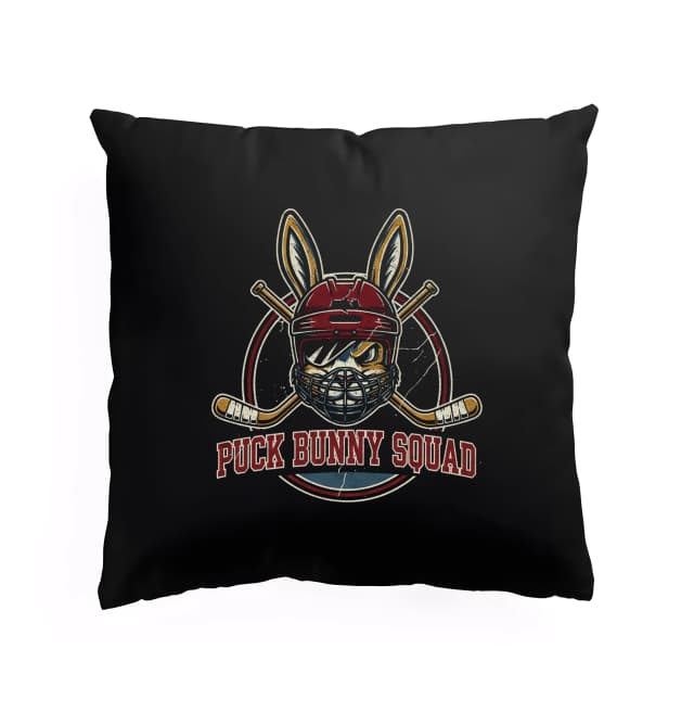 Polštář Divoká Hokejová Královna Puck Bunny Squad
