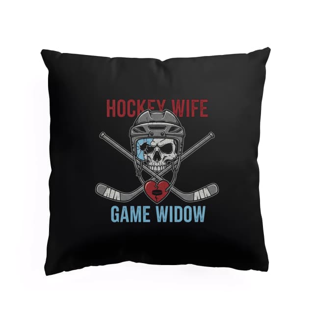 Polštář Hockey Wife Game Widow Ocelová Duše Ženy V Hokeji