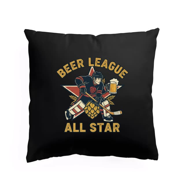 Polštář Hvězda Beer League Hokejový All Star S Pivem A Chmelem