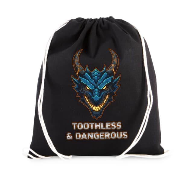 Vak na záda Toothless Temný Plamenný Drak S Ďábelským Úsměvem