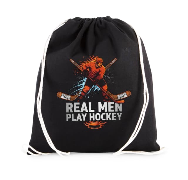 Vak na záda Ohnivý Hokejový Šampion Síla Čest A Real Men Play Hockey