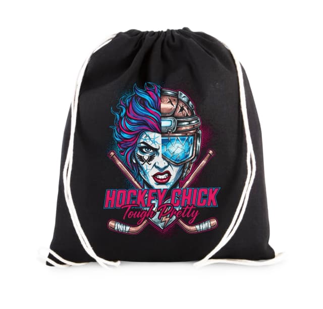 Vak na záda Hockey Chick Drsná Krásná A Nezdolná Hokejová Ikona