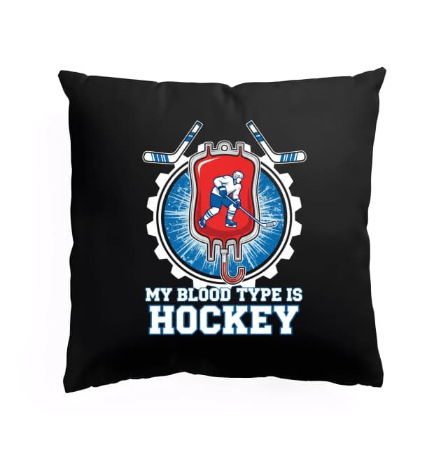 Polštář Moje Krevní Skupina Je Hockey