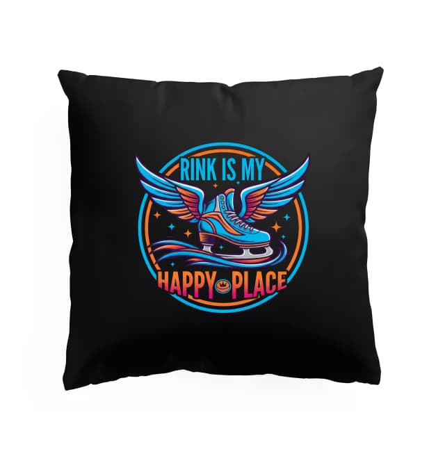 Polštář Lední Ráj Okřídlené Brusle Můj Happy Place
