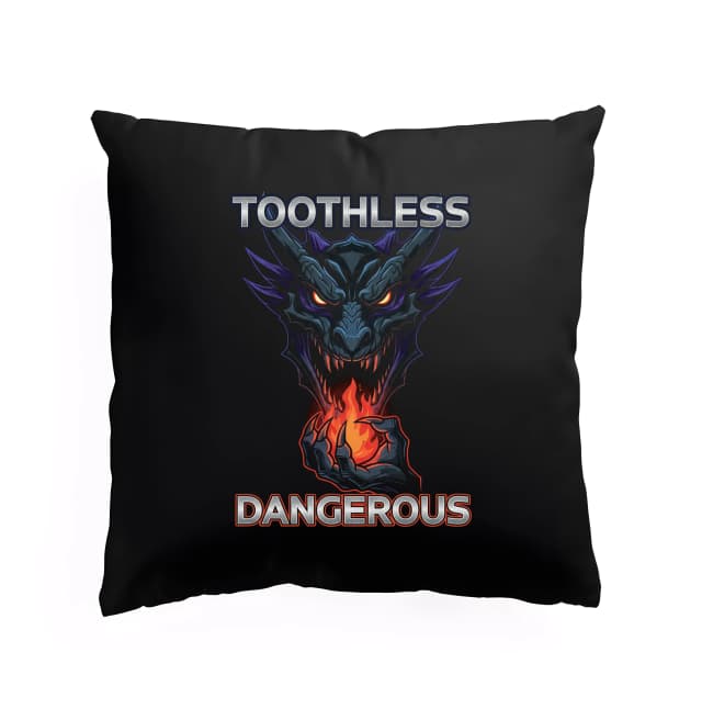Polštář Toothless Temný Drak Plamenů  Nebezpečný Oheň V Dlani