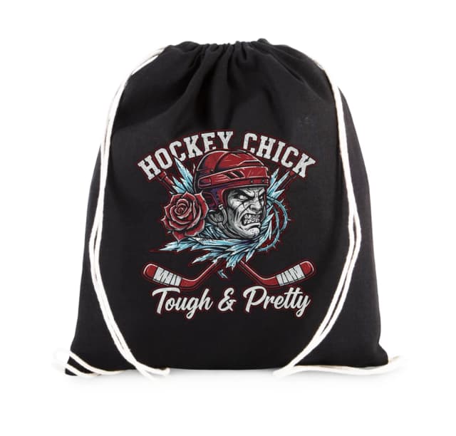 Vak na záda Hockey Chick Drsná A Krásná Růže Ledních Bojovnic
