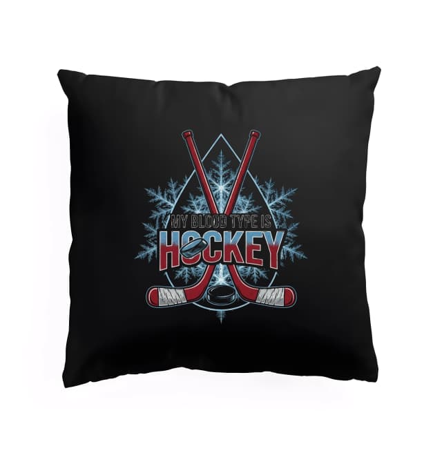Polštář Můj Krevní Typ Je Hockey Ledová Vášeň Pro Hokej