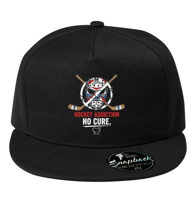 Snapback Hokejová Závislost Bez Léku Brankářská Maska Hole Adrenalin A Temný Styl