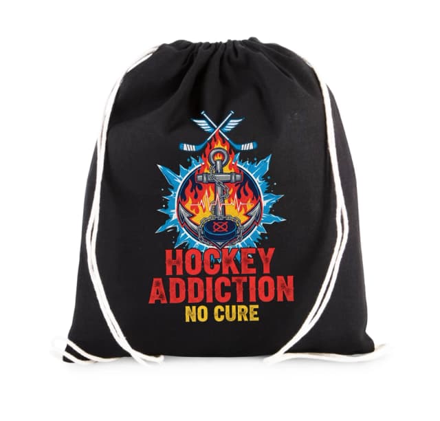 Vak na záda Vášnivá Hockey Závislost Plameny Kotva A Tep Bez Léku