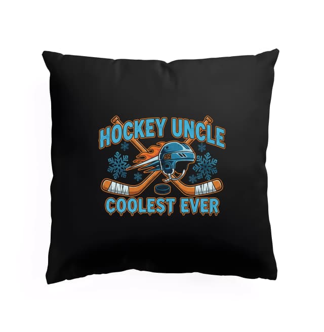 Polštář Nejchladnější Hockey Uncle Coolest Ever Pro Hokejové Strýčky A Fanoušky