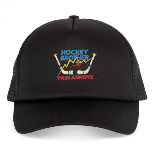 Dětská kšiltovka Hockey Brother Naštvaný Hráč Zlomené Hokejky A Blesk