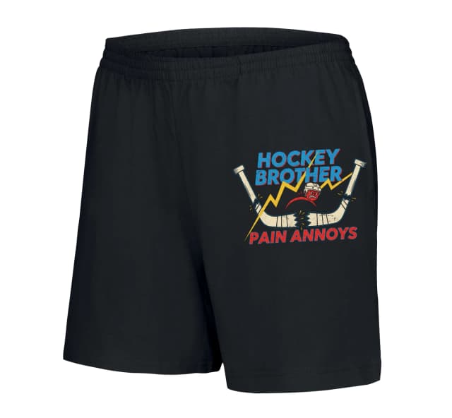 Dámské šortky Hockey Brother Naštvaný Hráč Zlomené Hokejky A Blesk