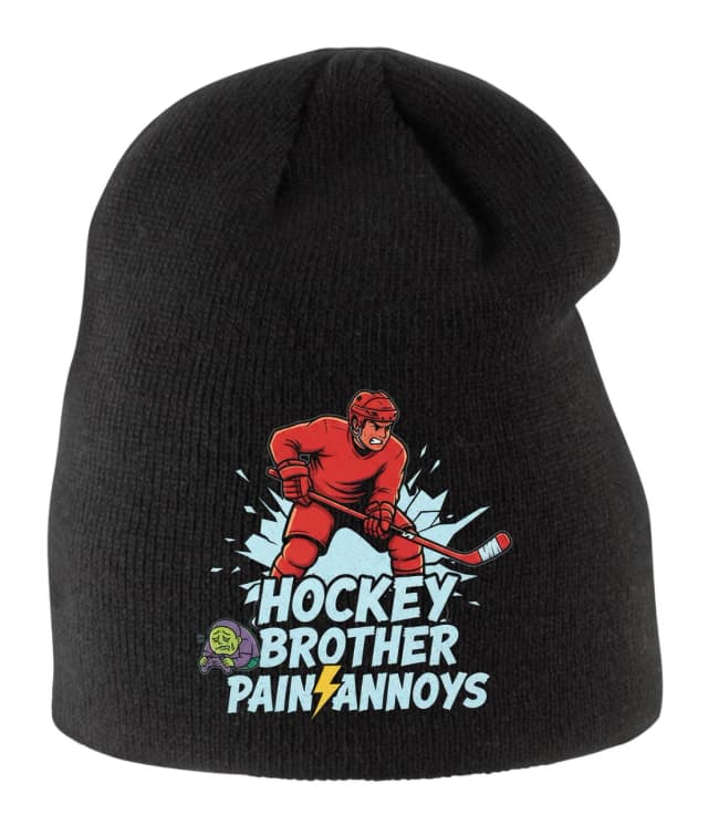 Dětská zimní čepice Hockey Brother Brácha Útočí Led Praská Mladší Trpí