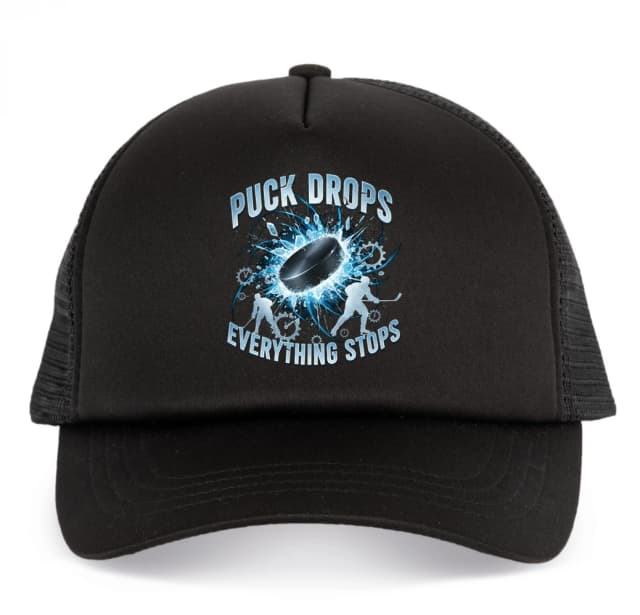 Dětská kšiltovka Puck Drops Když Puk Padá Vše Se Zastaví Na Ledě