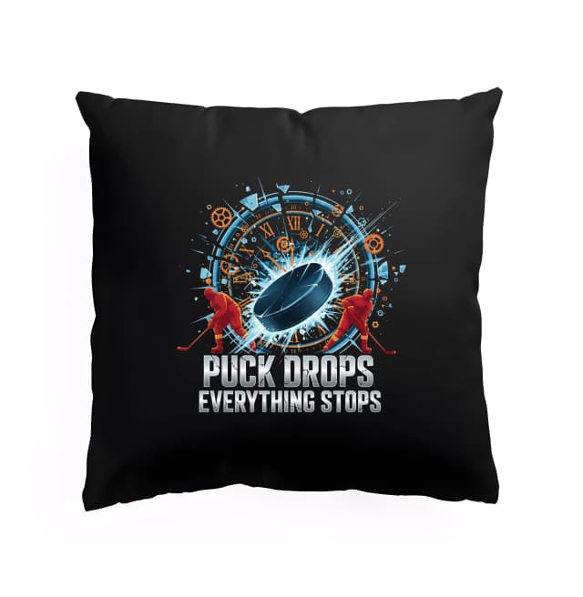 Polštář Když Puck Padá Celý Hokejový Svět Se Zastaví