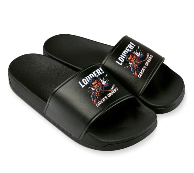Pantofle Louder Hokejový Trenér Křičí Povely Bojovná Motivace Pro Fanoušky
