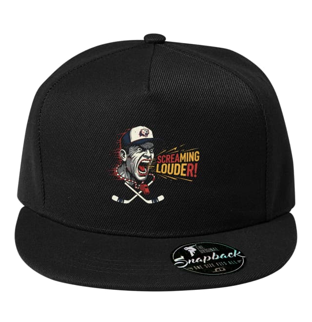 Snapback Hokejový Trenér Křičí Screaming Louder Píšťalka A Vášeň