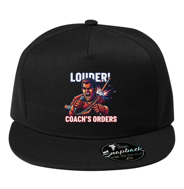 Snapback Louder Křičící Trenér Hokejové Příkazy Na Ledě