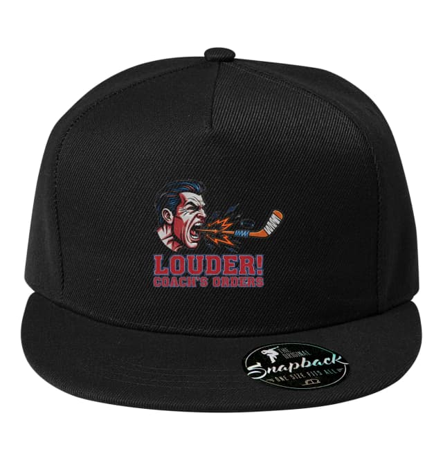 Snapback Louder Hokejový Trenér Křičí Rozkazy A Týmová Vůle